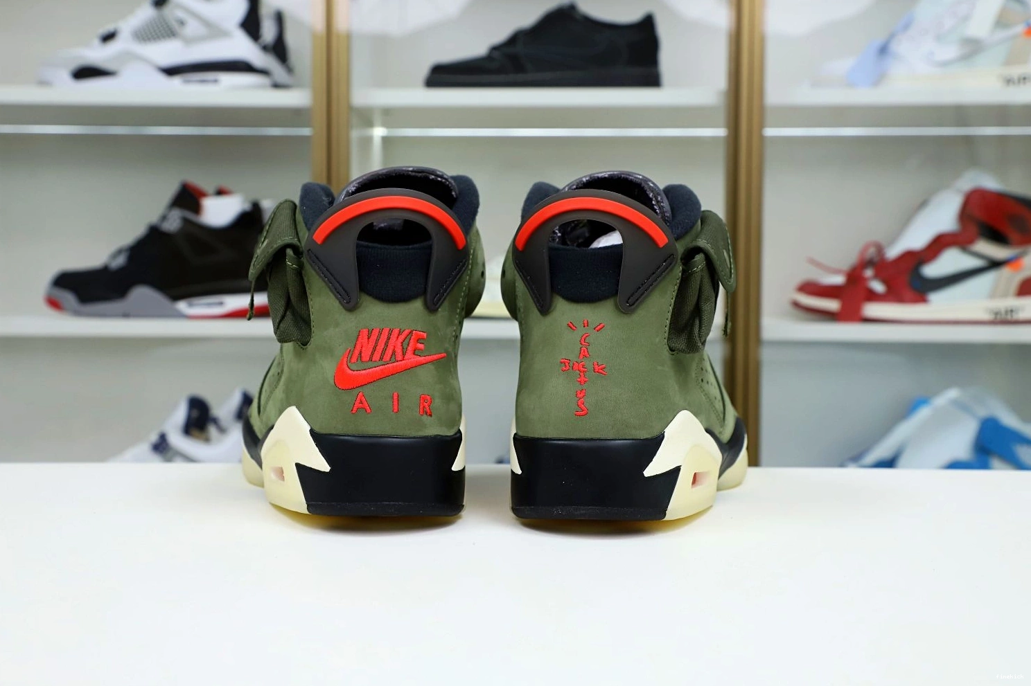SCOTT X JORDAN TRAVIS 6 'OLIVE' AIR RETRO 1019
